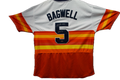 Jeff Bagwell Autographed Custom Houston Astros Rainbow Jersey