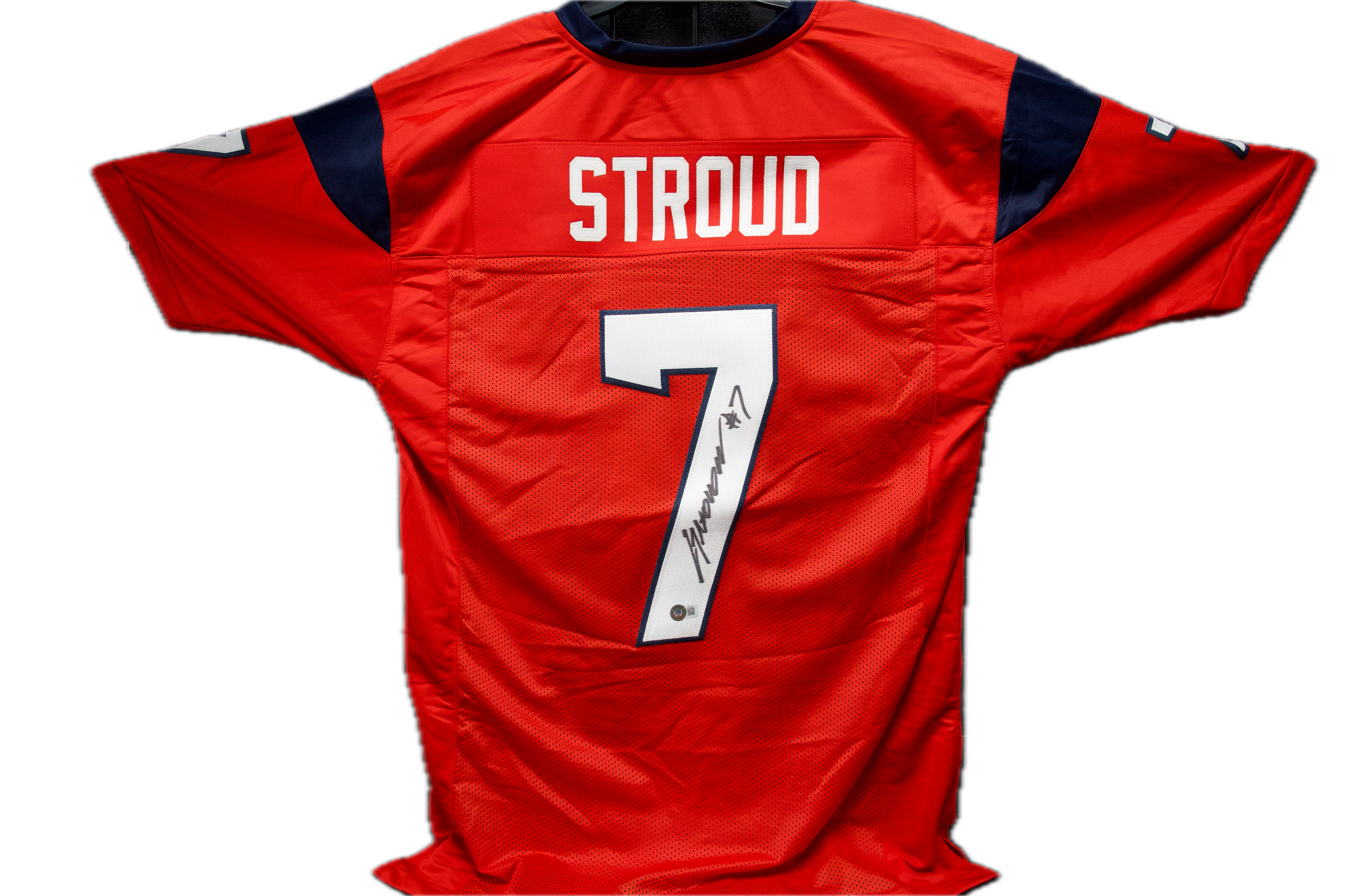 C.J. Stoud Autographed Custom Houston Texans Red Jersey
