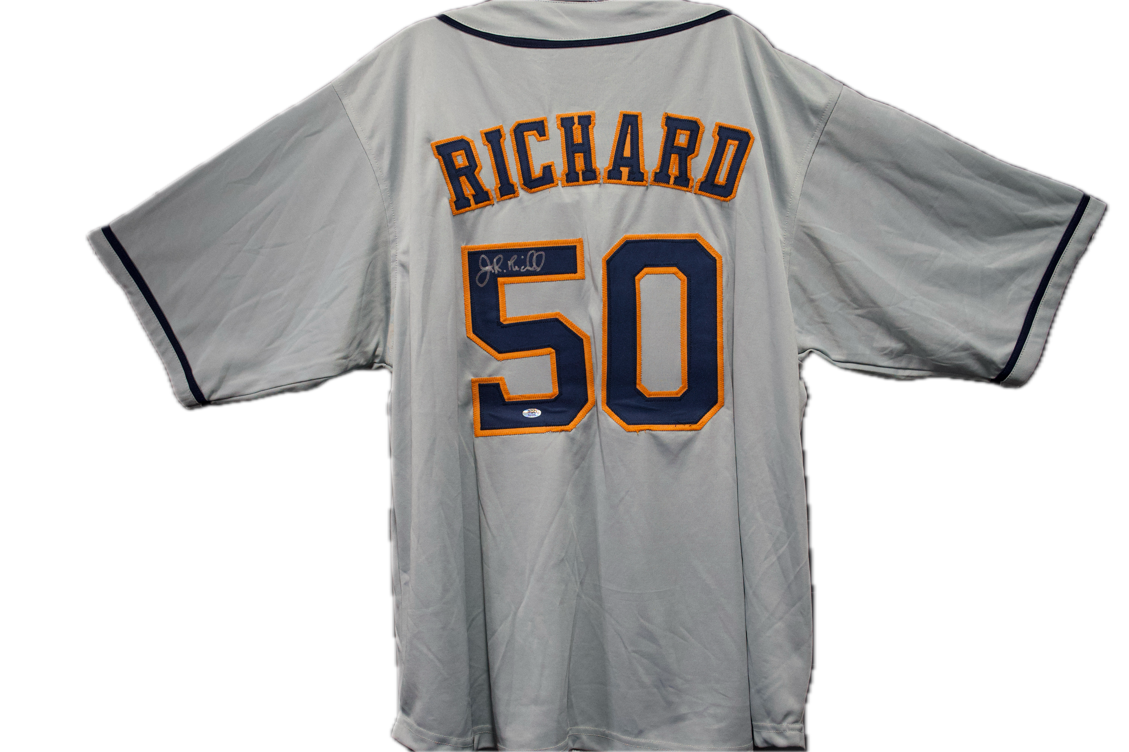 J.R. Richard Autographed Custom Houston Astros White Jersey
