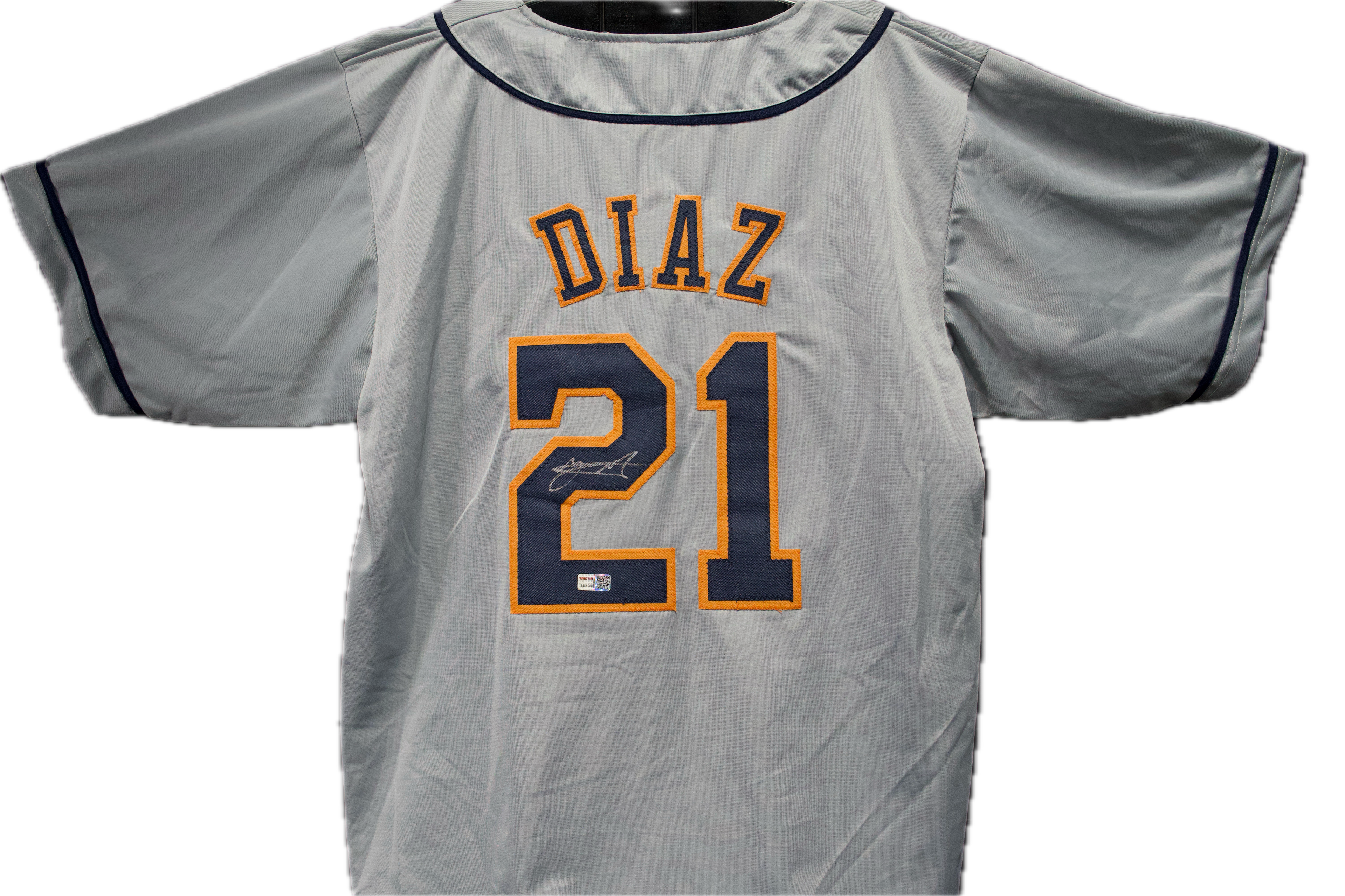Yainer Diaz Autographed Custom Houston Astros Gray Jersey