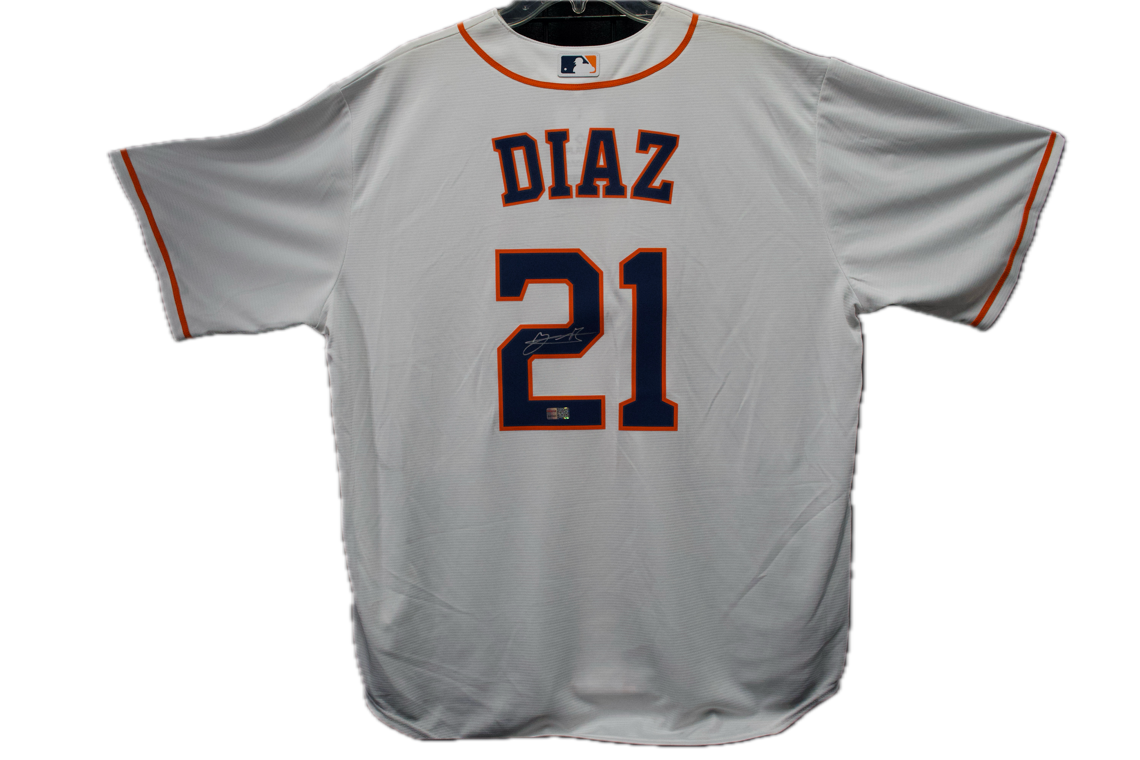 Yainer Diaz Autographed Houston Astros White MLB Jersey