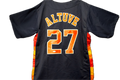Jose Altuve Autographed Custom Houston Astros Navy Rainbow Jersey