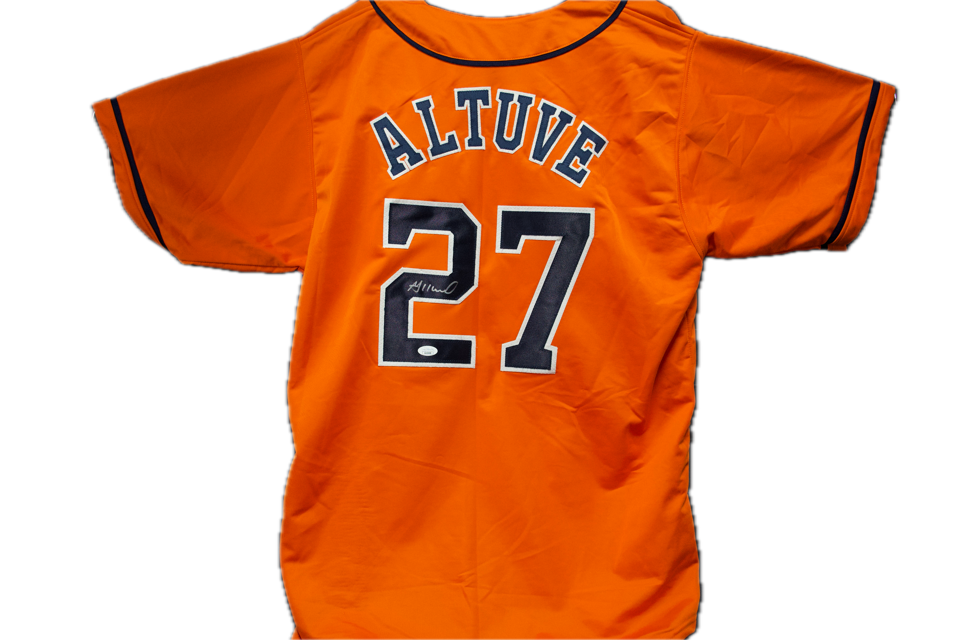 Jose Altuve Autographed Custom Houston Astros Orange Jersey