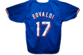 Nathan Eovaldi Autographed Custom Texas Rangers Blue Jersey