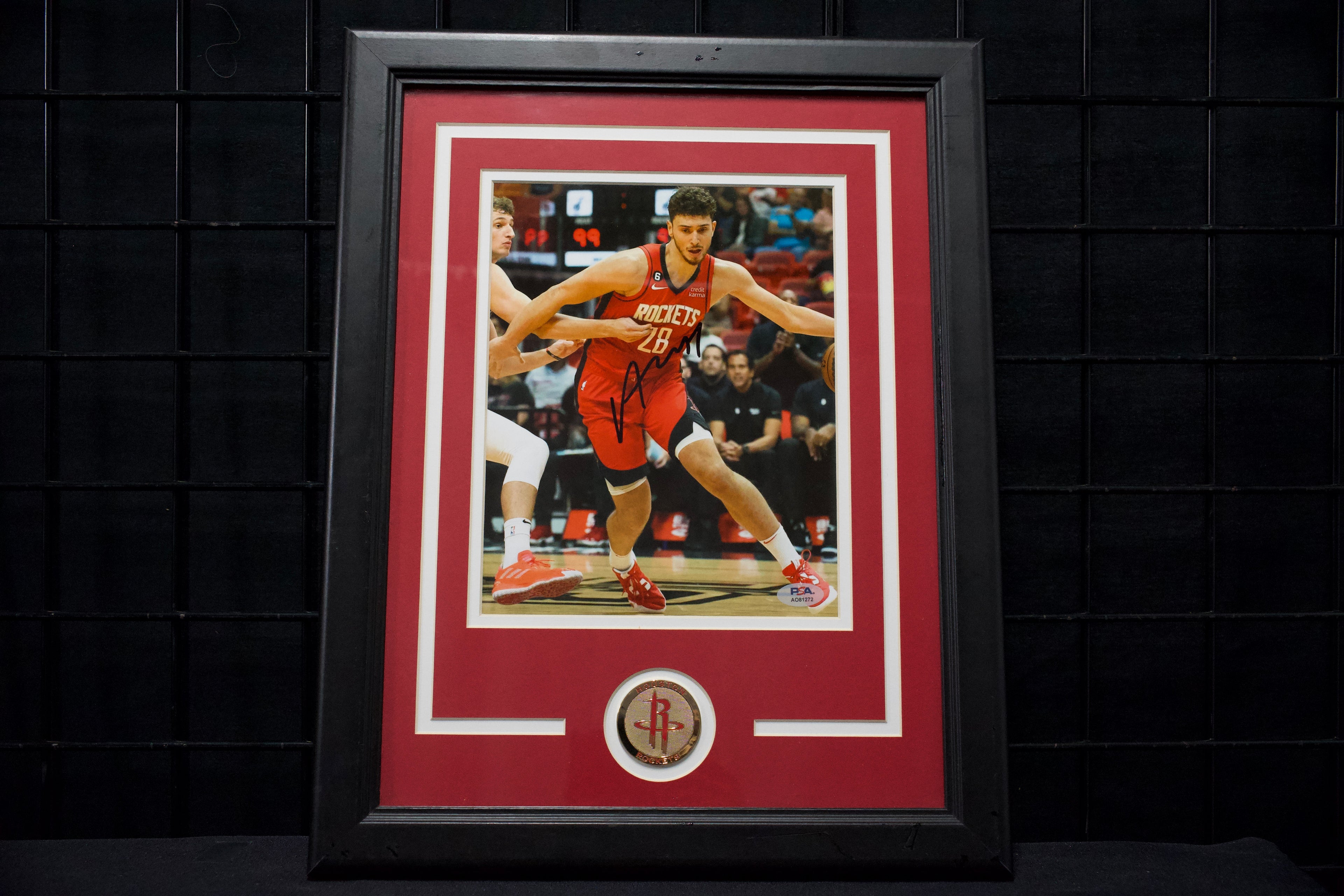 Alperen Sengun Framed Autographed Rockets 8x10 Photo