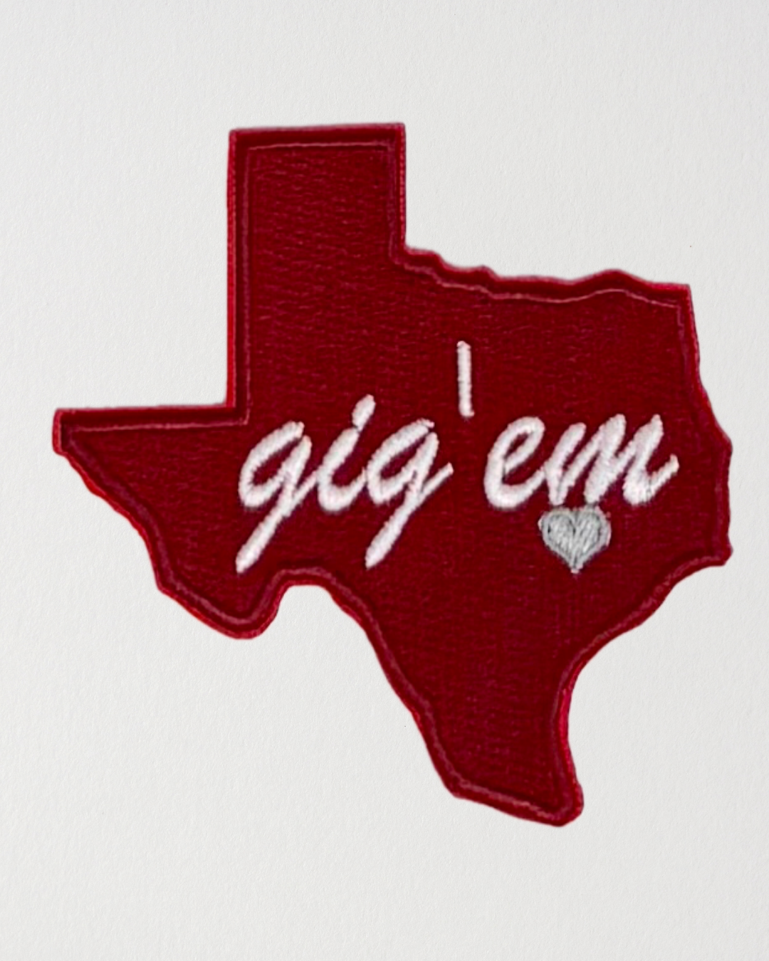 Texas A&M "gig'em" State Patch