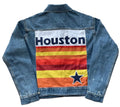 Houston Denim Jacket w/Rainbow Back image 0