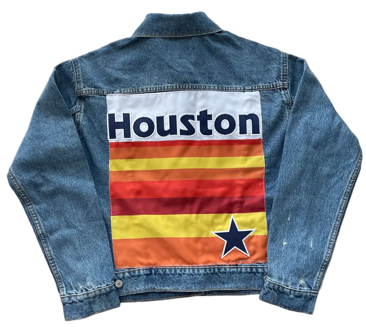 Houston Denim Jacket w/Rainbow Back image 0