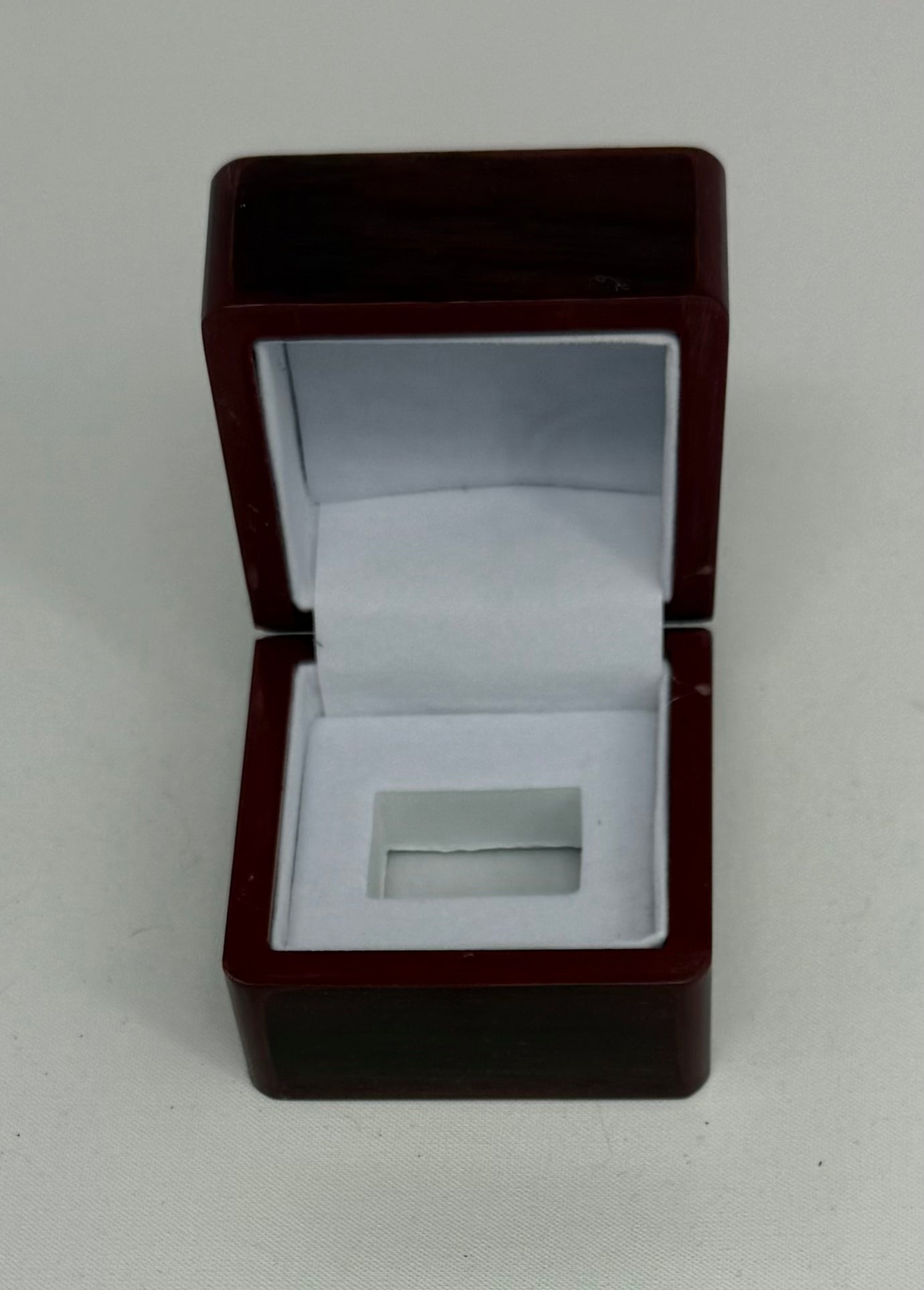 Single Ring Wooden Box Display