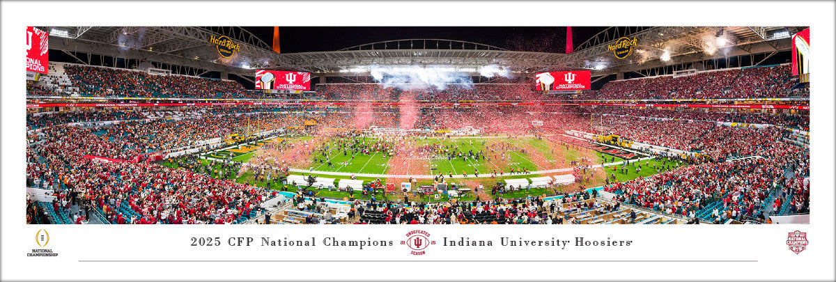 Indiana Hoosiers 2025 National Champions Panoramic