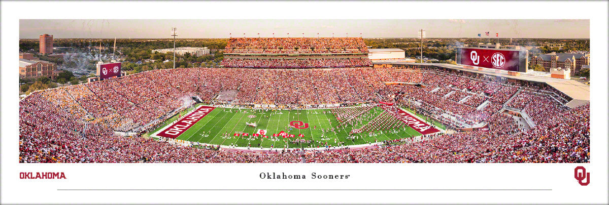 Oklahoma Sooners Gaylord Family Memorial Stadium Panoramic