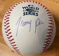 Jeremy Peña Autographed 2022 World Series Baseball image 0