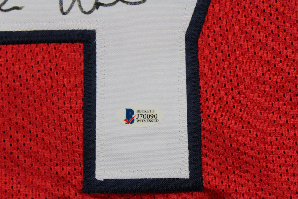 Deshaun Watson Autographed Custom Texans Red Jersey image 2