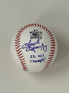 David Hensley Autographed WS Baseball/22 WS Champs image 0