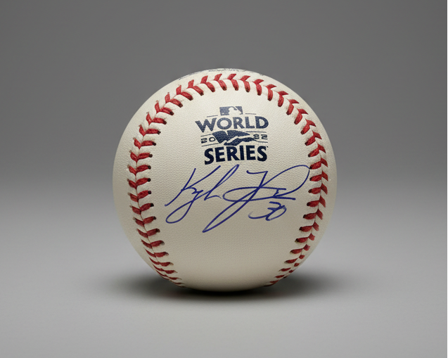 Kyle Tucker Autographed 2022 World Series Baseball image 0