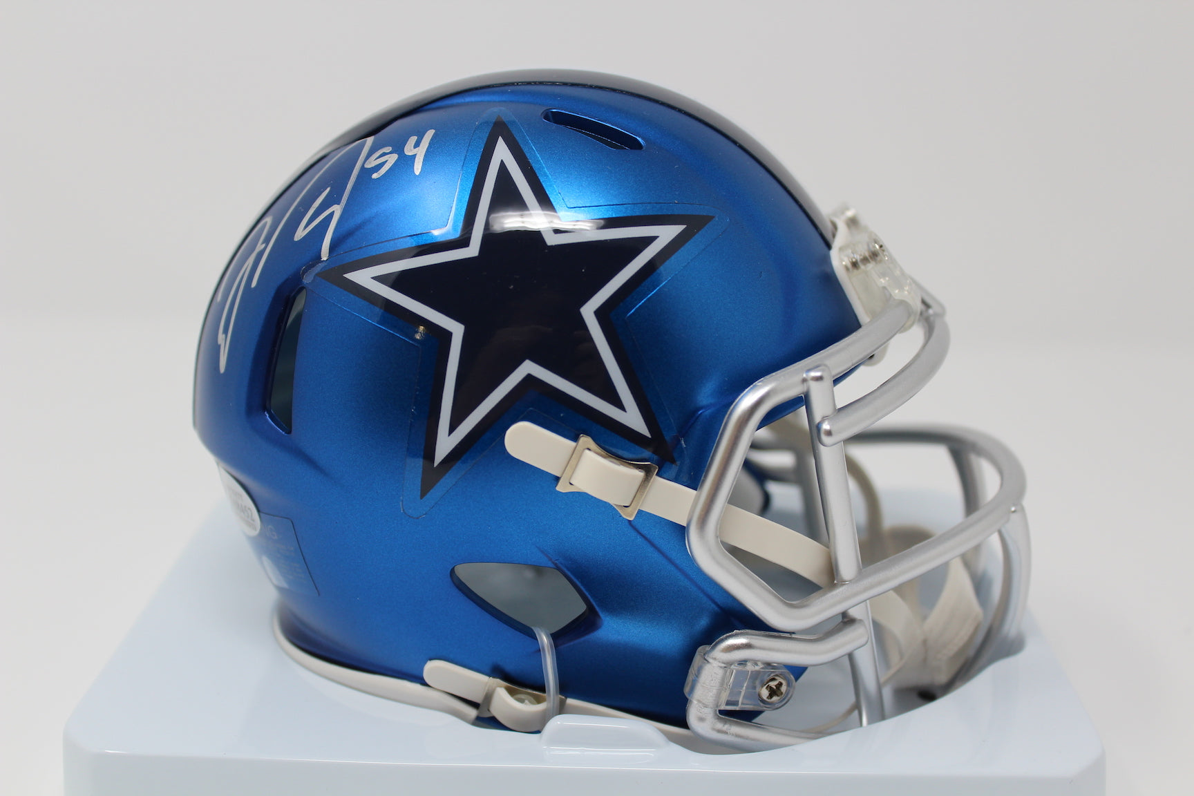 Jaylon Smith Autographed Dallas Cowboys Blaze Mini Helmet image 0
