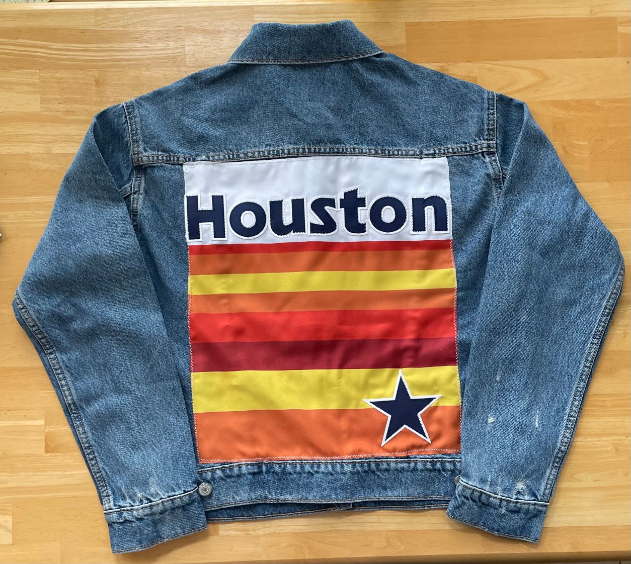 Houston Denim Jacket w/Rainbow Back image 0