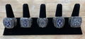 Dallas Cowboys 5x Super Bowl Champions Replica Ring Set with Display image 0